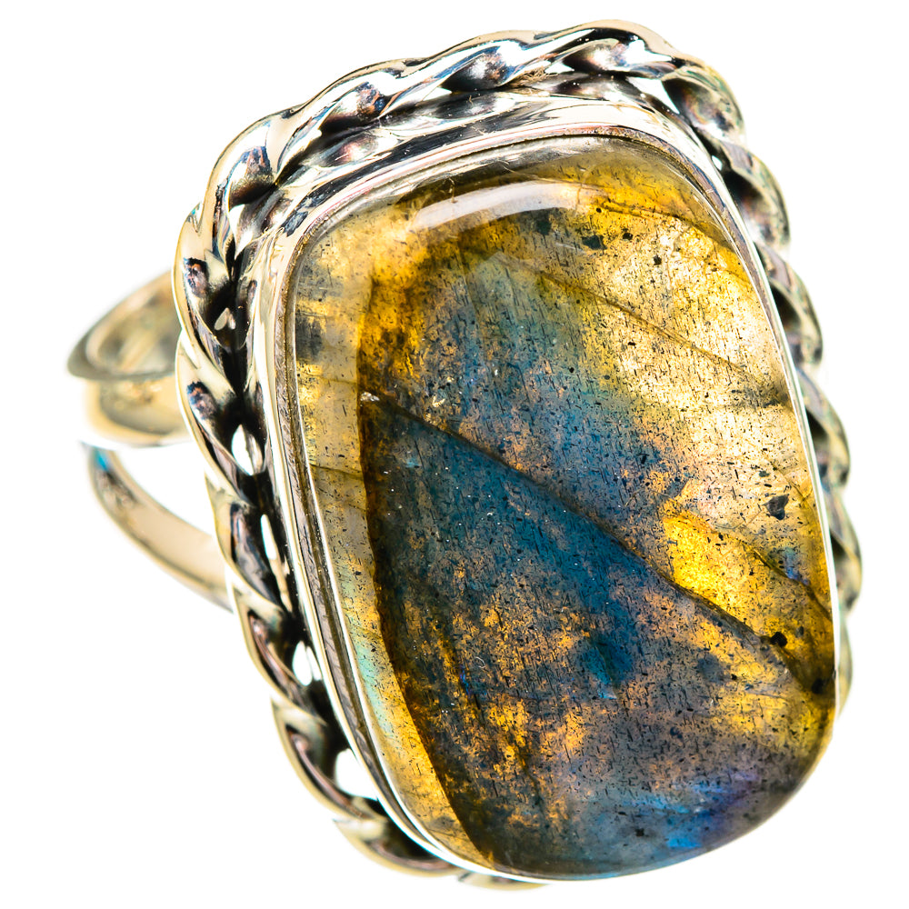 Labradorite Rings handcrafted by Ana Silver Co - RING115924 - Photo 2
