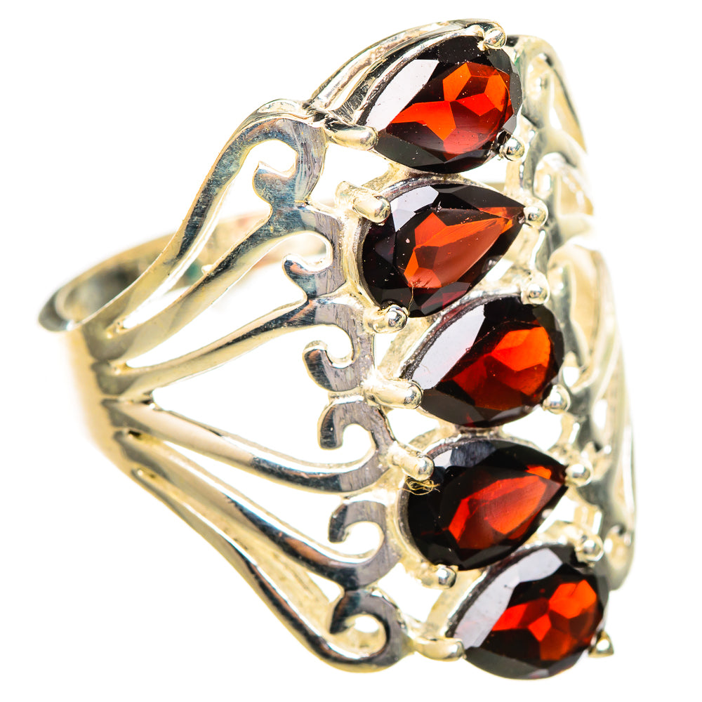 Garnet Rings handcrafted by Ana Silver Co - RING115934 - Photo 2