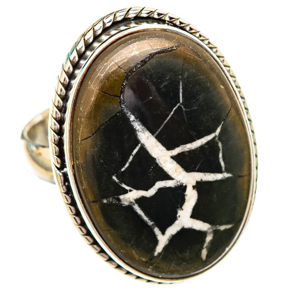 Septarian Geode Rings handcrafted by Ana Silver Co - RING115964 - Photo 2