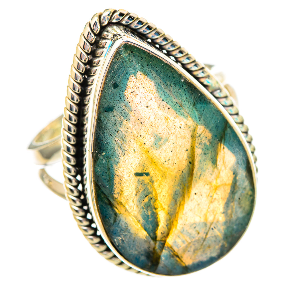 Labradorite Rings handcrafted by Ana Silver Co - RING116033 - Photo 2