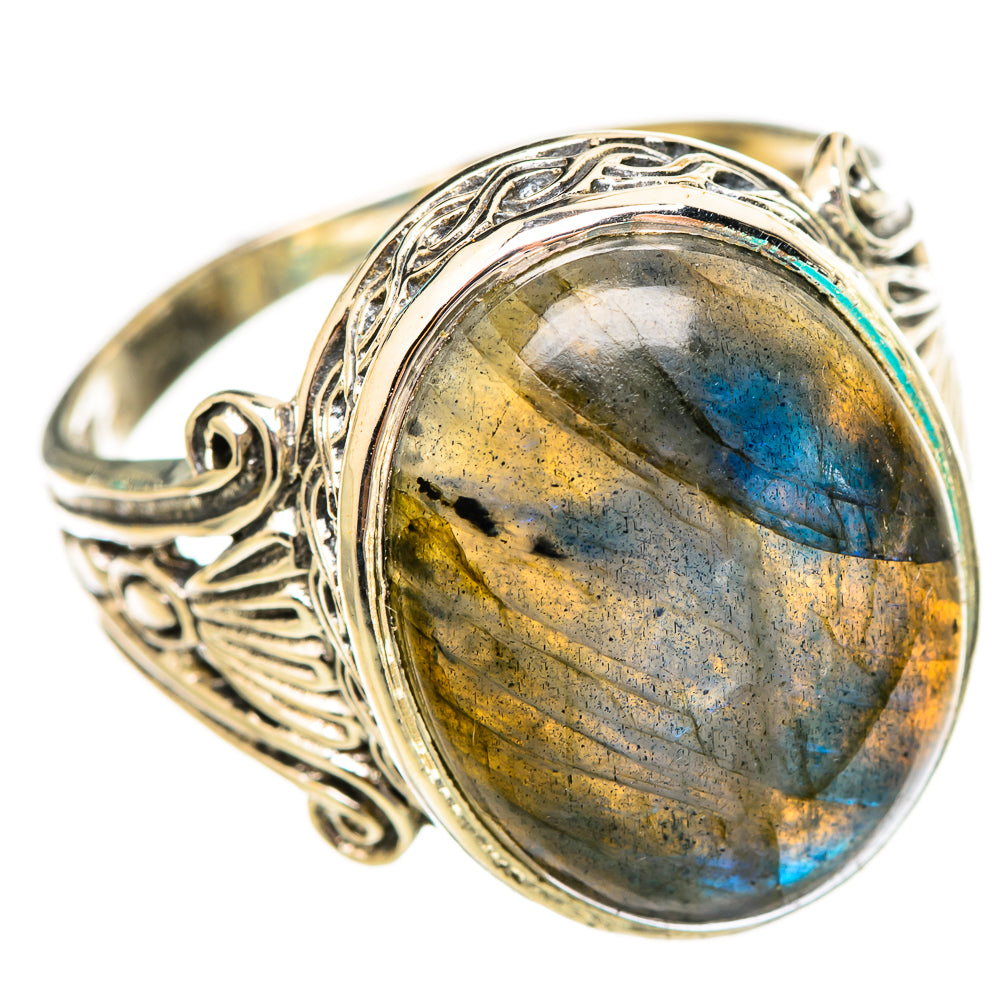 Labradorite Rings handcrafted by Ana Silver Co - RING116048 - Photo 2