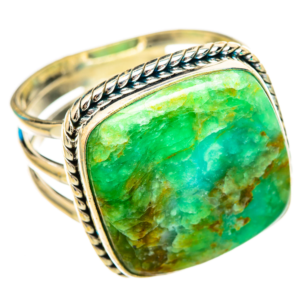 Peruvian Opal Rings handcrafted by Ana Silver Co - RING116056 - Photo 2