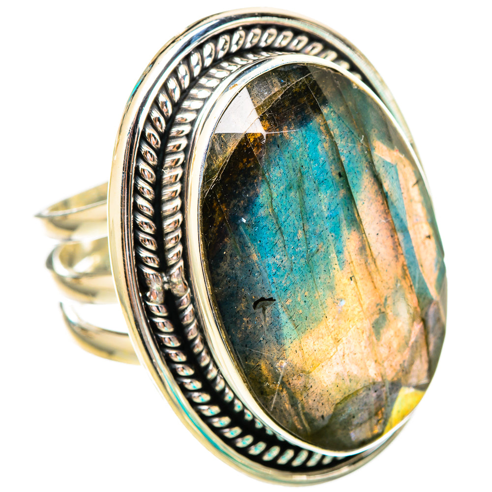 Labradorite Rings handcrafted by Ana Silver Co - RING116069 - Photo 2
