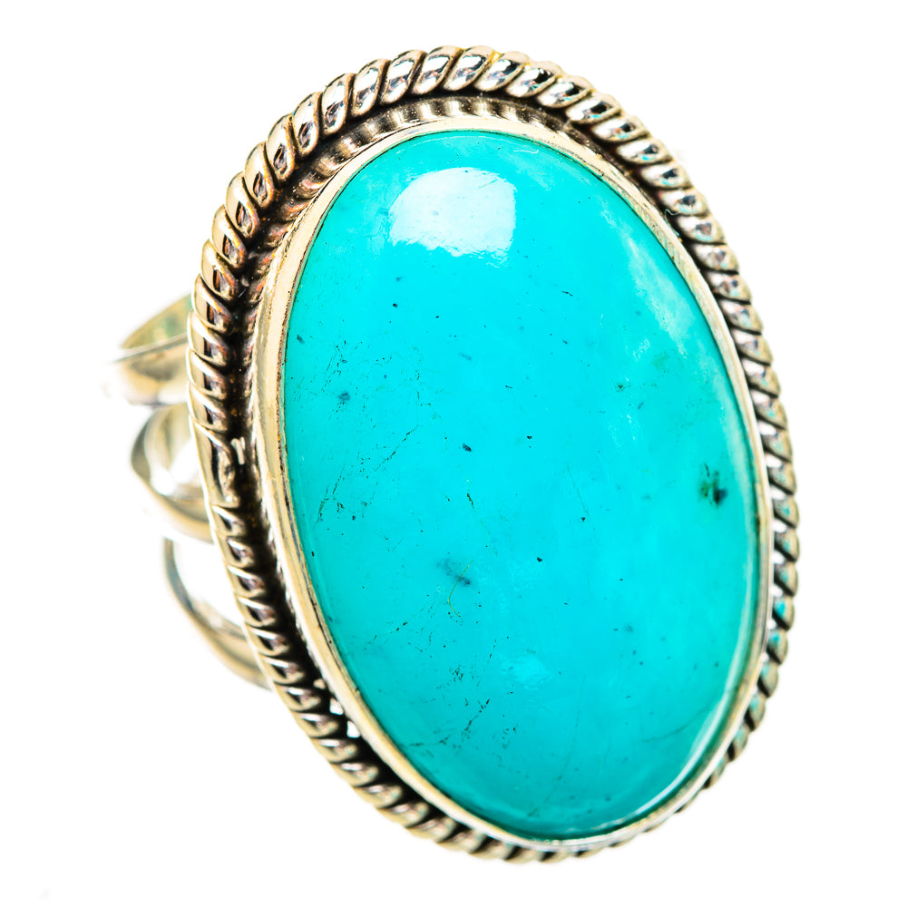 Peruvian Amazonite Rings handcrafted by Ana Silver Co - RING116072 - Photo 2