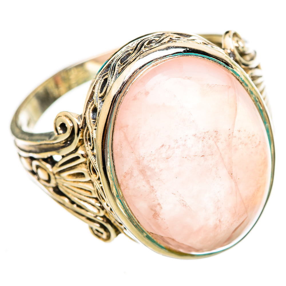 Rose Quartz Rings handcrafted by Ana Silver Co - RING116102 - Photo 2