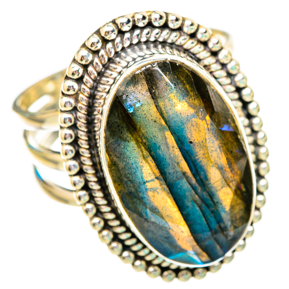 Labradorite Rings handcrafted by Ana Silver Co - RING116118 - Photo 2