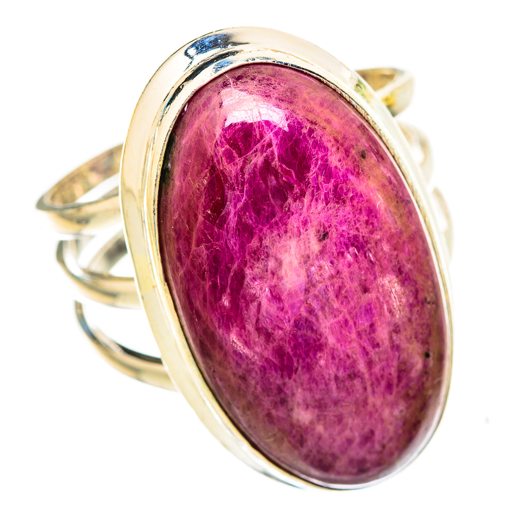 Ruby Fuchsite Rings handcrafted by Ana Silver Co - RING116128 - Photo 2