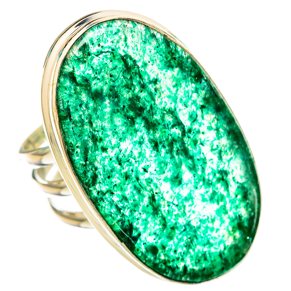 Green Aventurine Rings handcrafted by Ana Silver Co - RING116147 - Photo 2