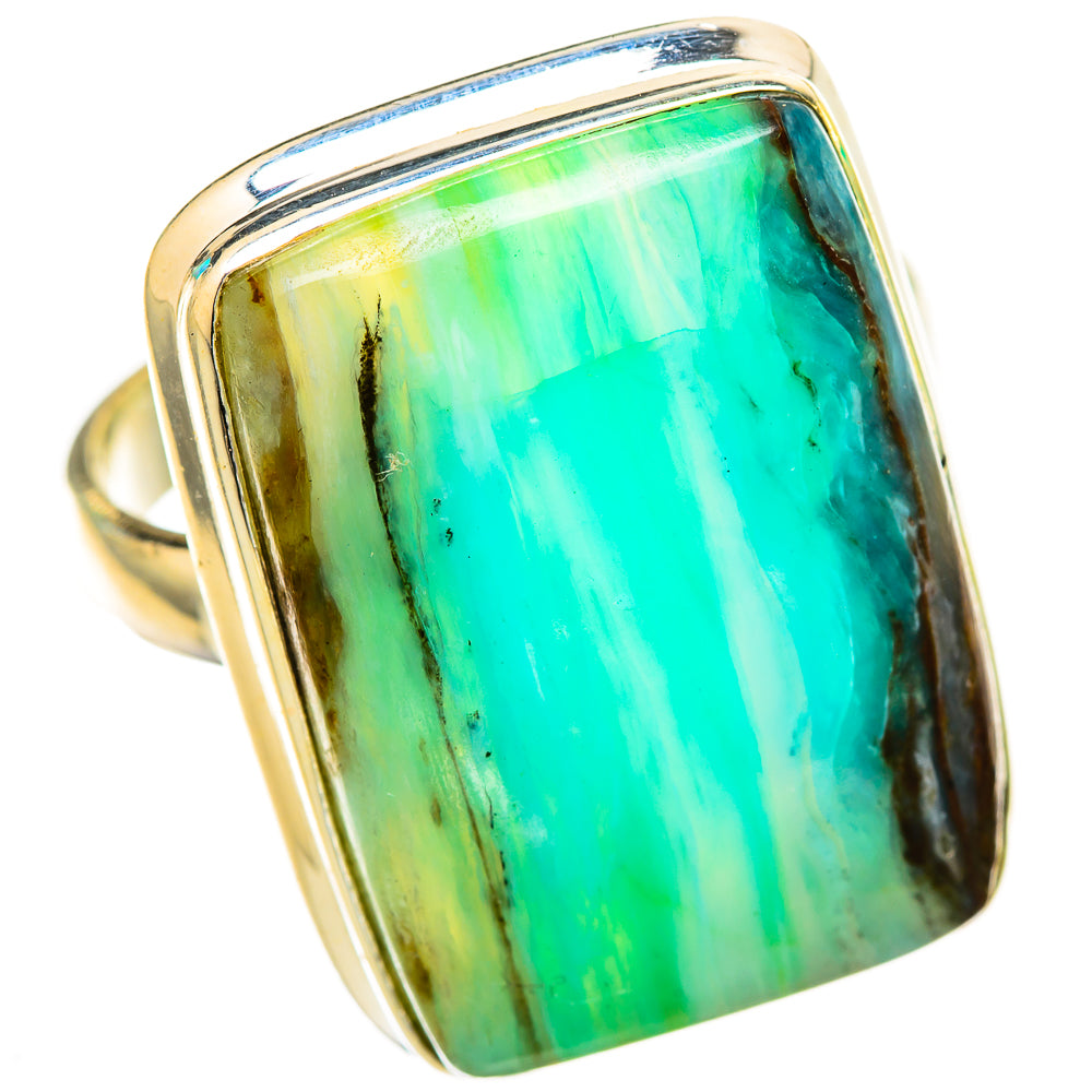Peruvian Opal Rings handcrafted by Ana Silver Co - RING116194 - Photo 2