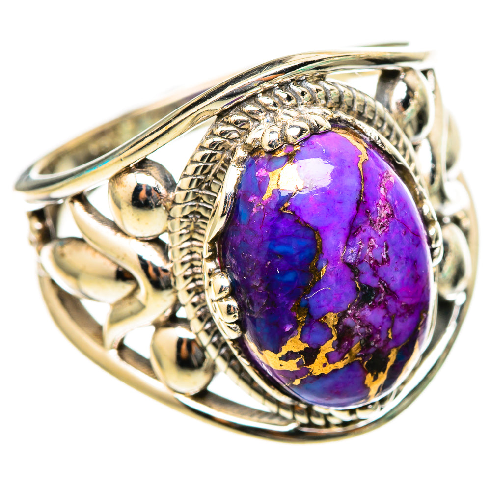 Purple Copper Composite Turquoise Rings handcrafted by Ana Silver Co - RING116217 - Photo 2