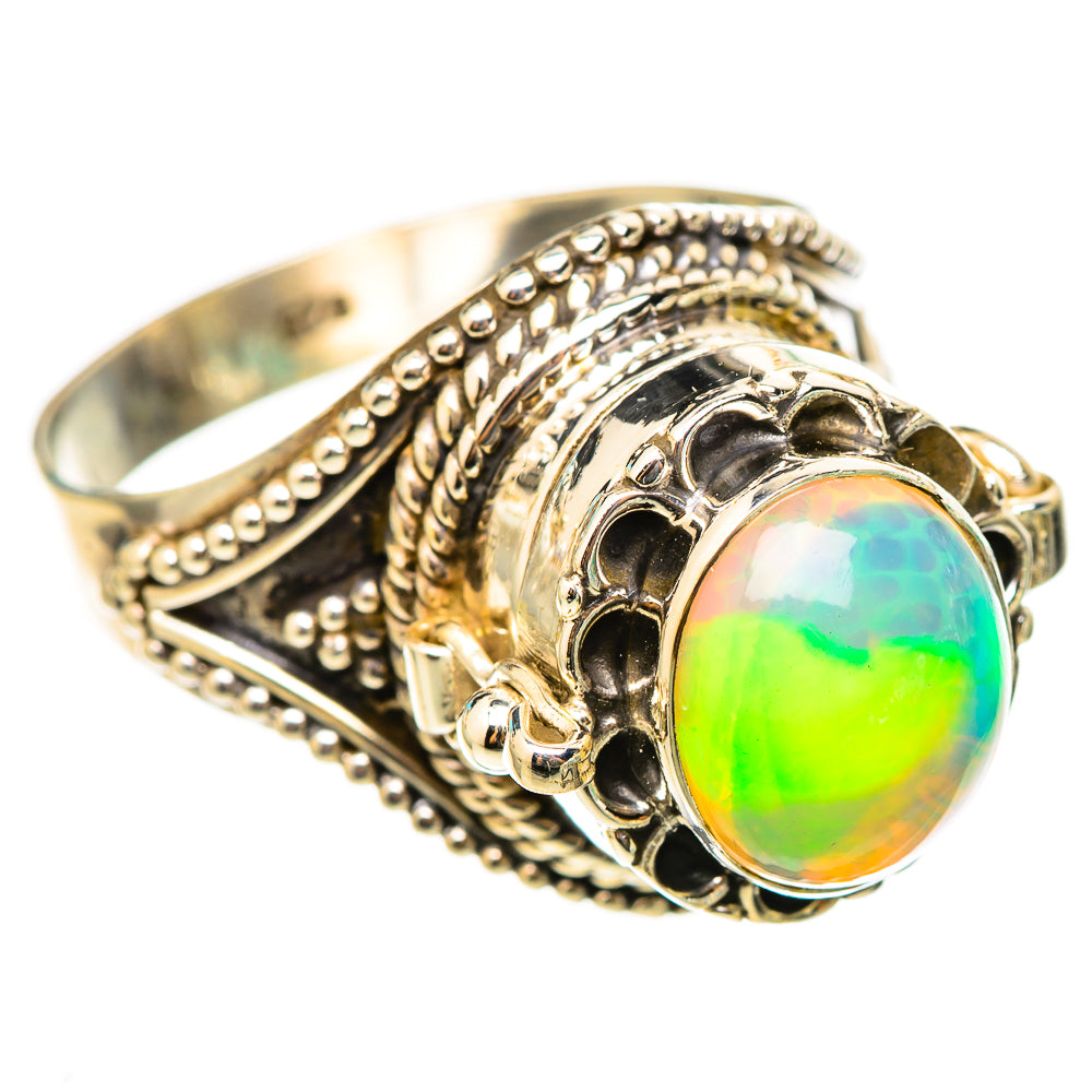 Ethiopian Opal Rings handcrafted by Ana Silver Co - RING116253 - Photo 2