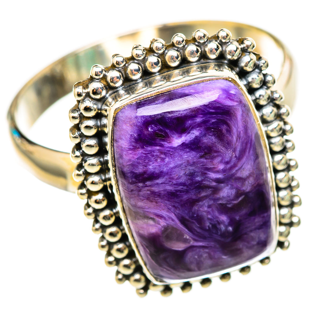 Charoite Rings handcrafted by Ana Silver Co - RING116268 - Photo 2