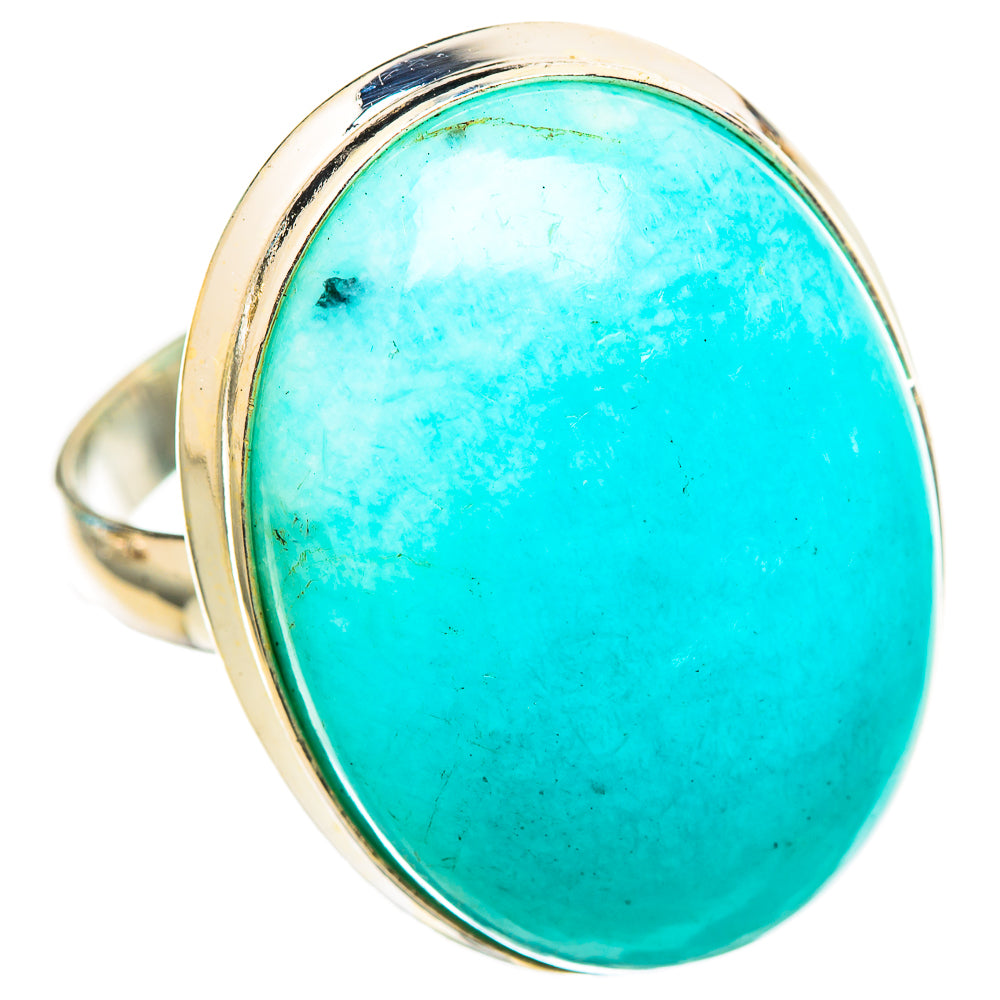 Peruvian Amazonite Rings handcrafted by Ana Silver Co - RING116344 - Photo 2