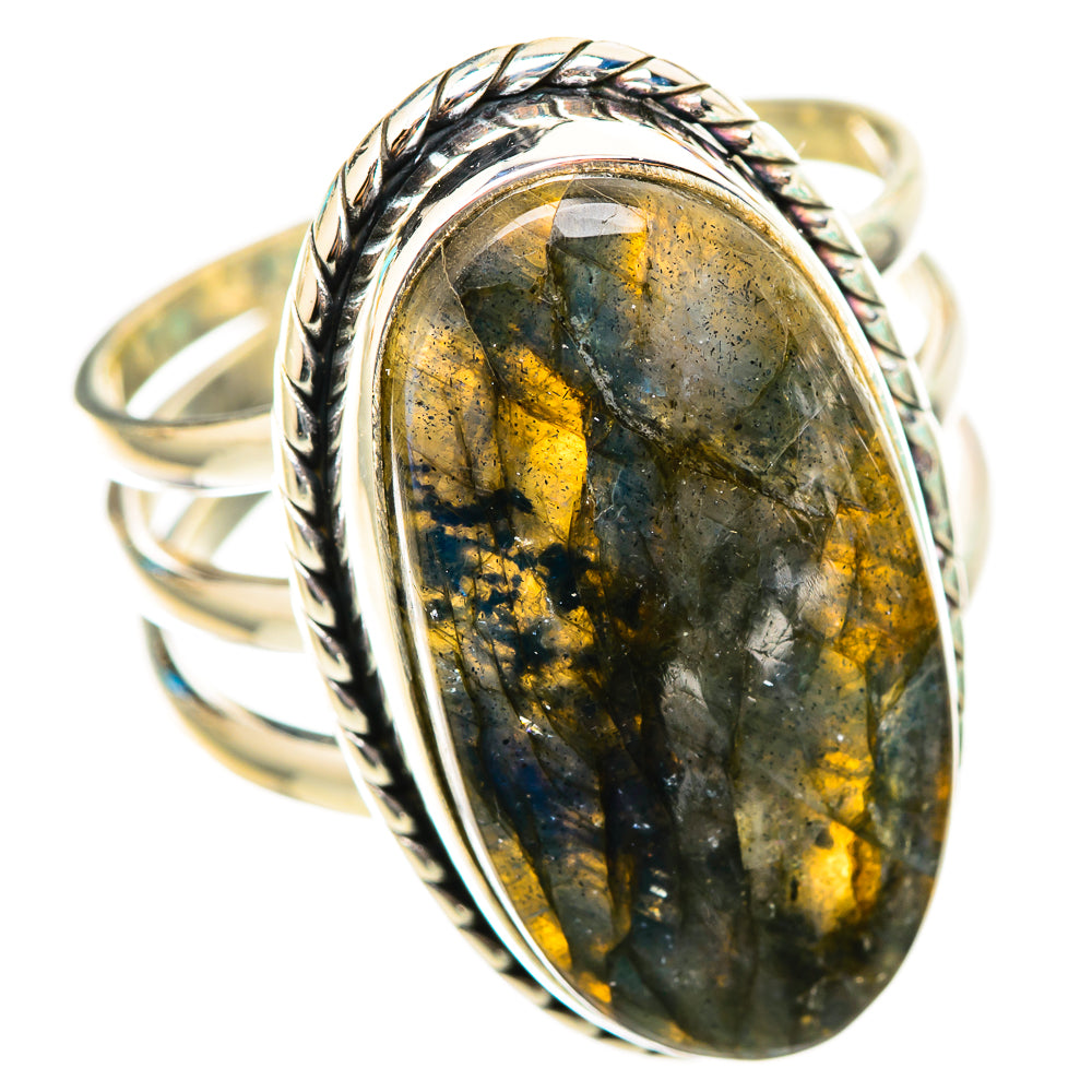 Labradorite Rings handcrafted by Ana Silver Co - RING116364 - Photo 2