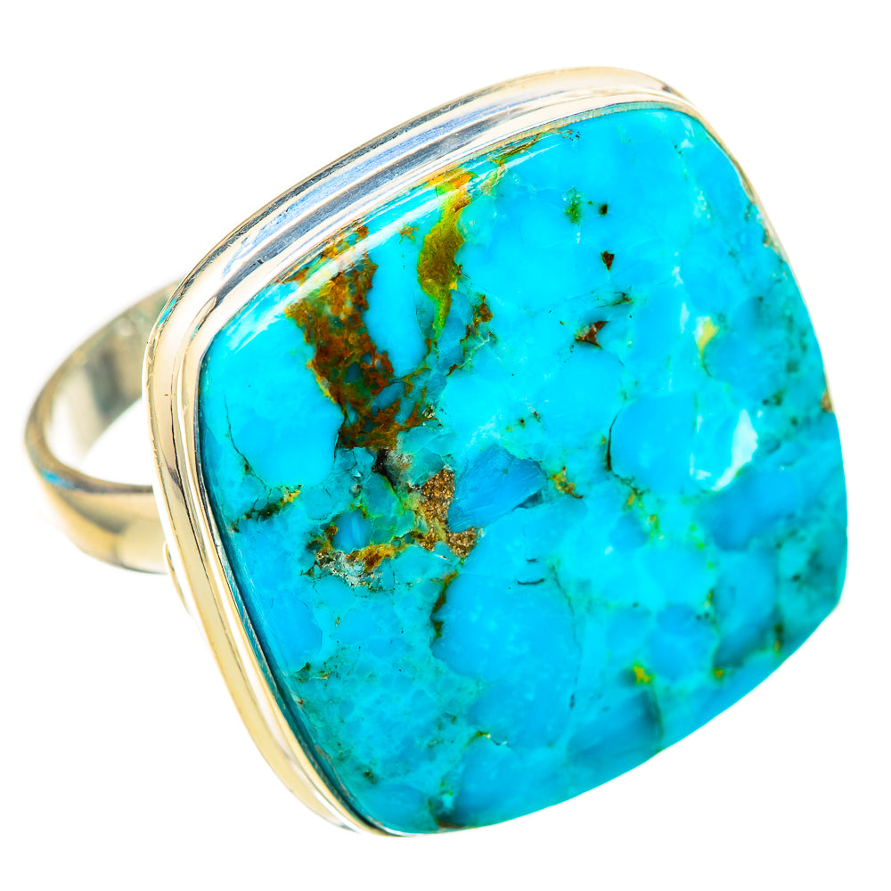 Peruvian Chrysocolla Rings handcrafted by Ana Silver Co - RING116373 - Photo 2