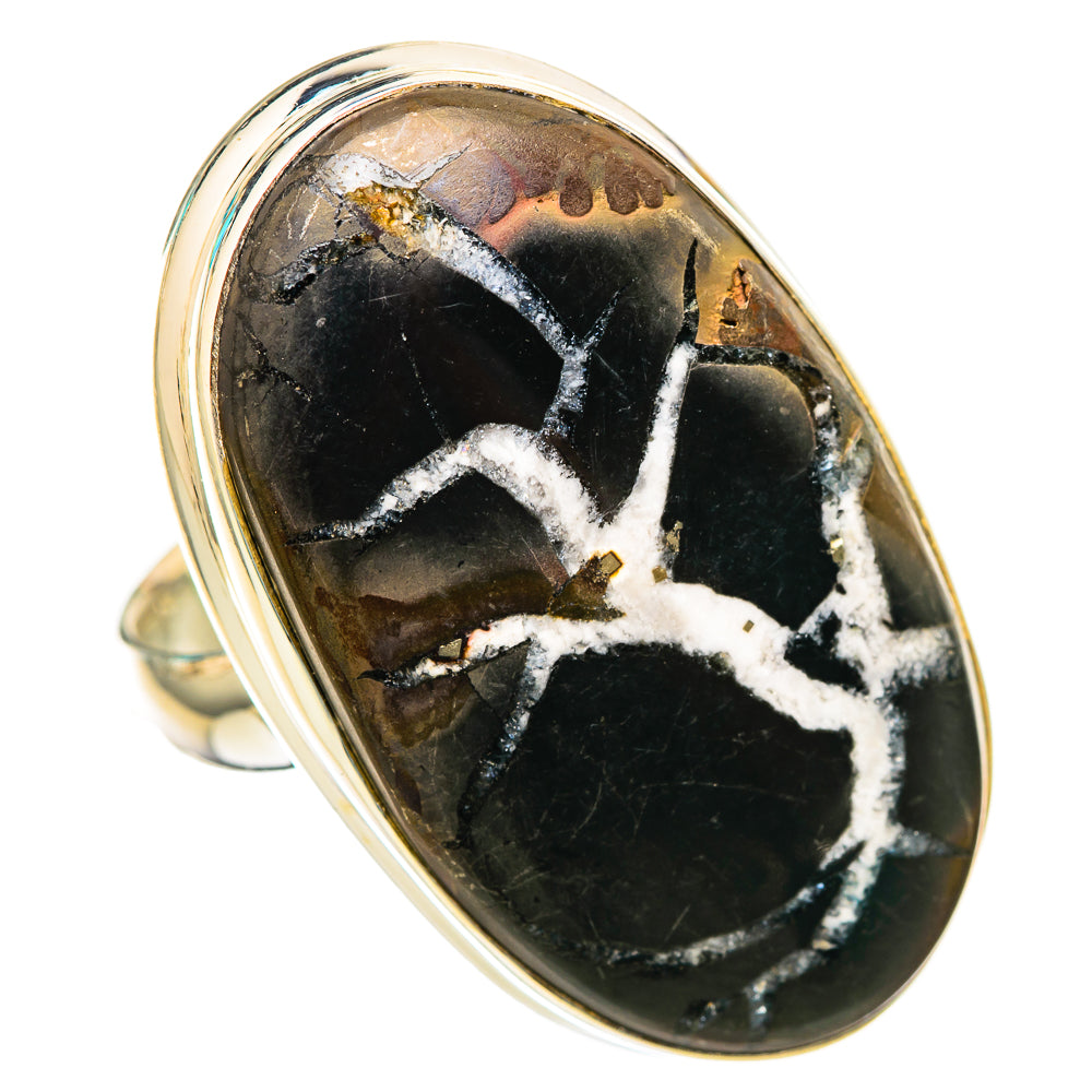 Septarian Geode Rings handcrafted by Ana Silver Co - RING116412 - Photo 2