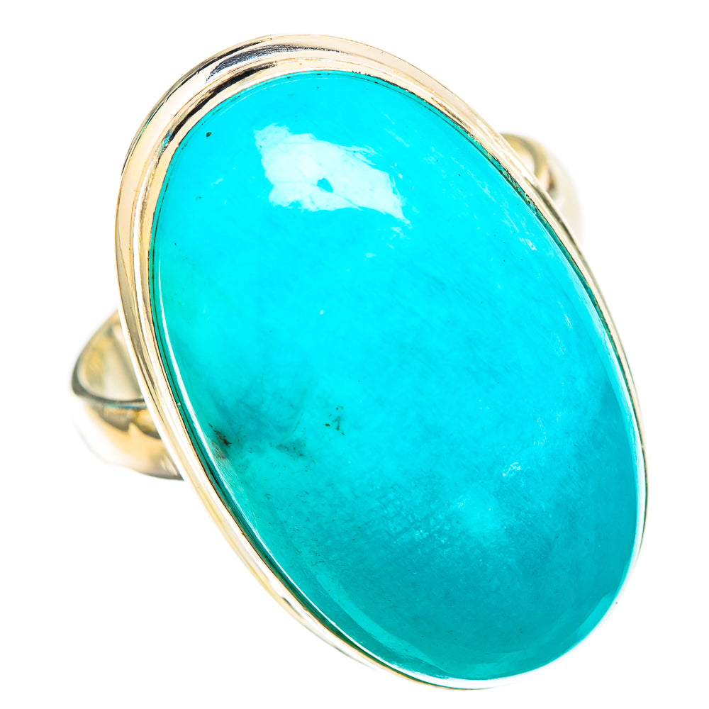 Peruvian Amazonite Rings handcrafted by Ana Silver Co - RING116457 - Photo 2