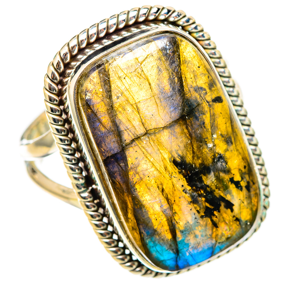 Labradorite Rings handcrafted by Ana Silver Co - RING116459 - Photo 2