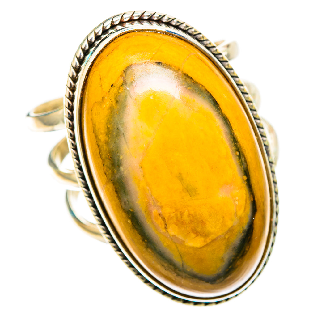 Bumble Bee Jasper Rings handcrafted by Ana Silver Co - RING116463 - Photo 2