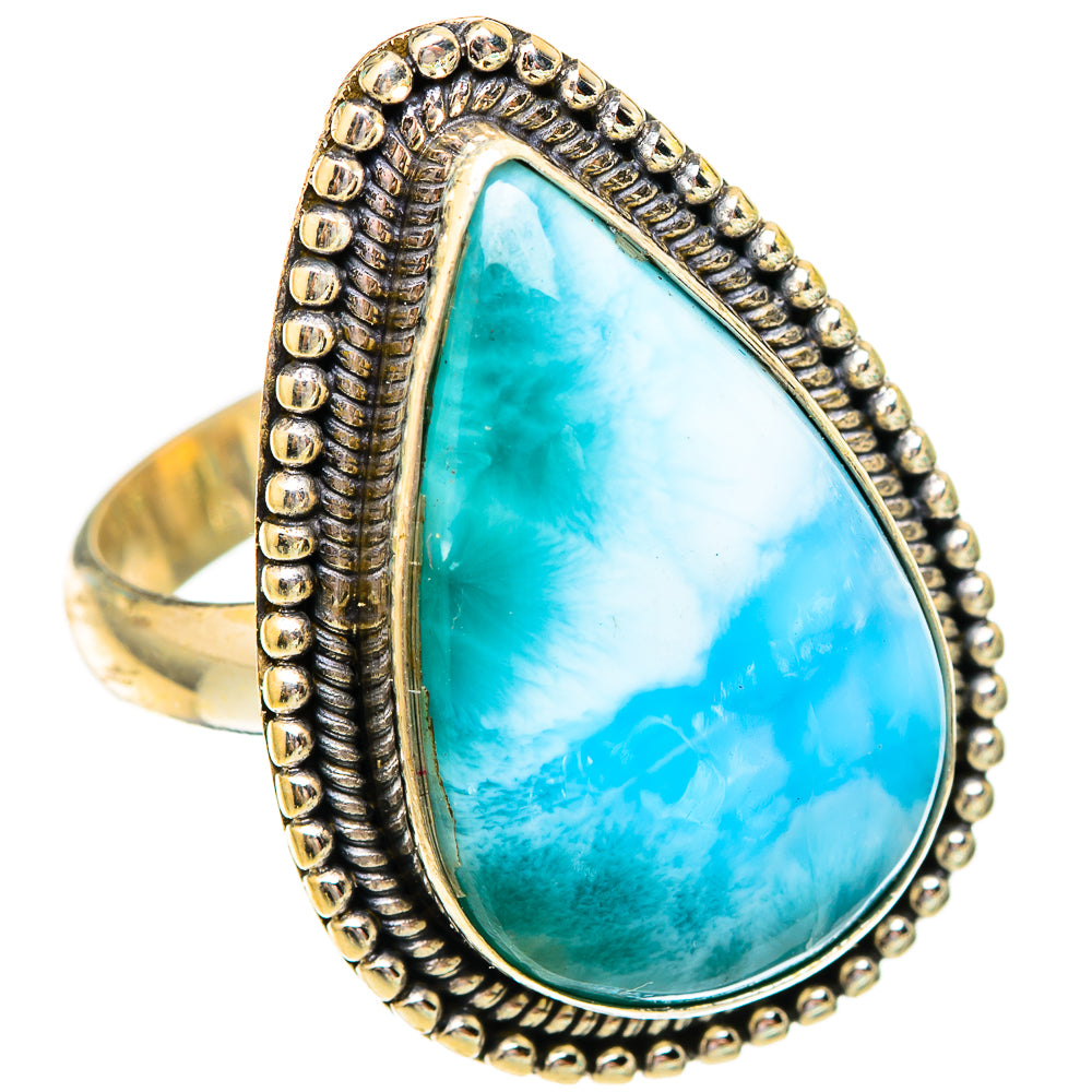 Larimar Rings handcrafted by Ana Silver Co - RING116504 - Photo 2