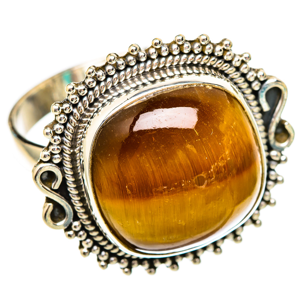Tiger Eye Rings handcrafted by Ana Silver Co - RING116512 - Photo 2