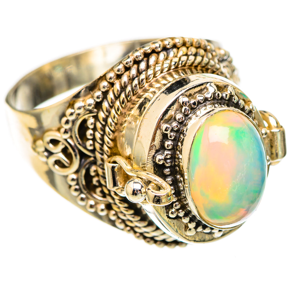 Ethiopian Opal Rings handcrafted by Ana Silver Co - RING116568 - Photo 2