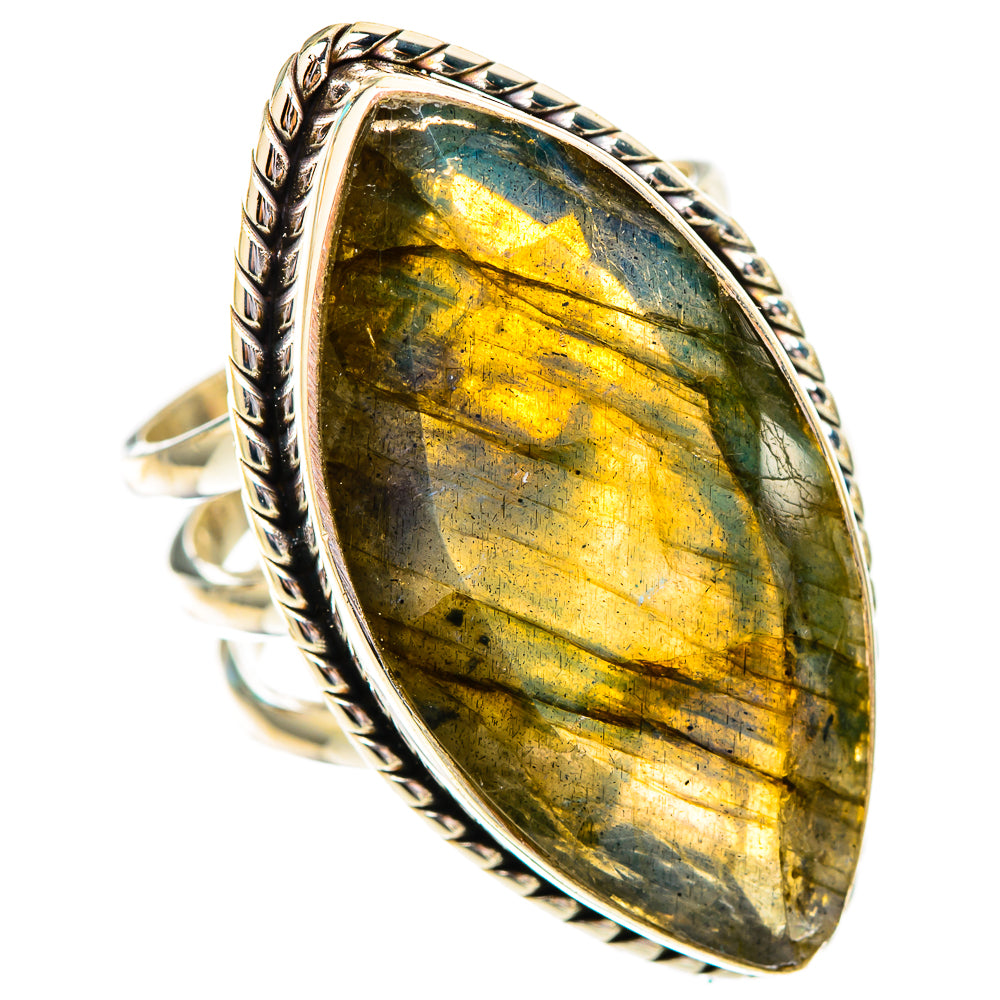 Labradorite Rings handcrafted by Ana Silver Co - RING116673 - Photo 2