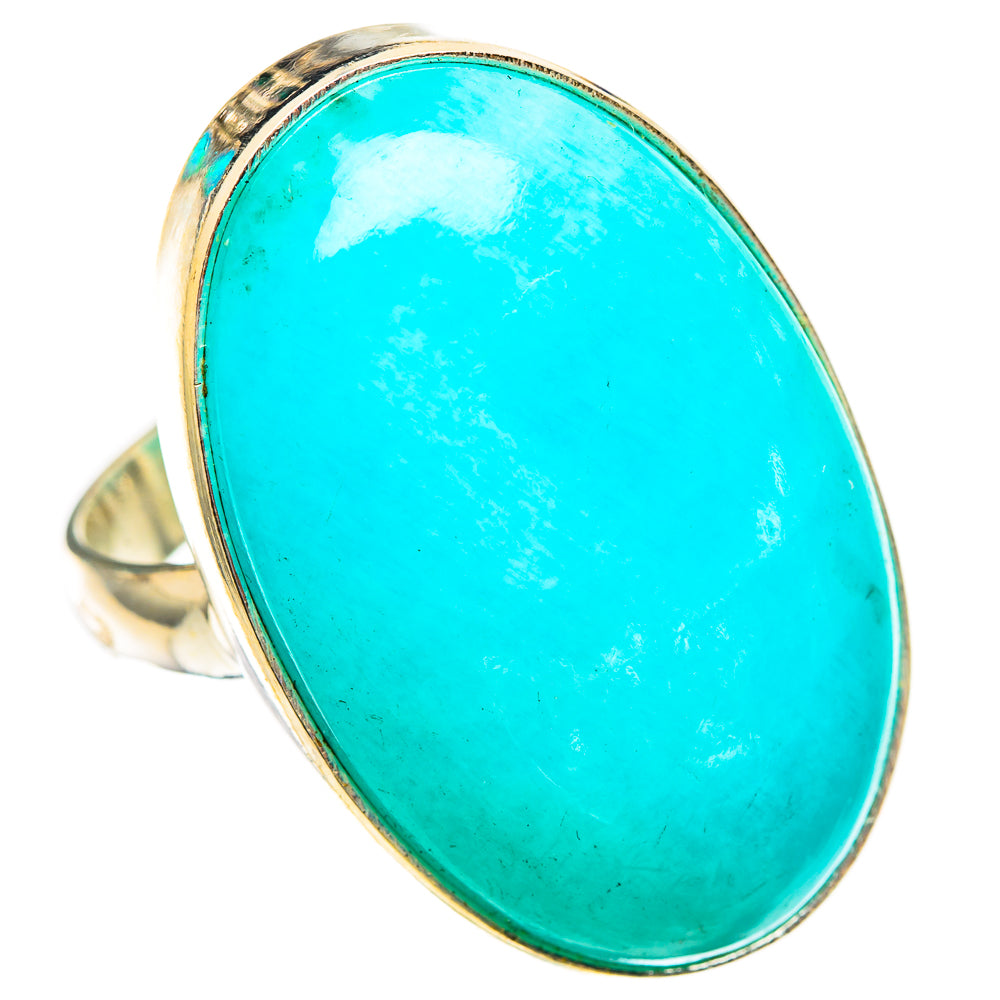 Peruvian Amazonite Rings handcrafted by Ana Silver Co - RING116678 - Photo 2