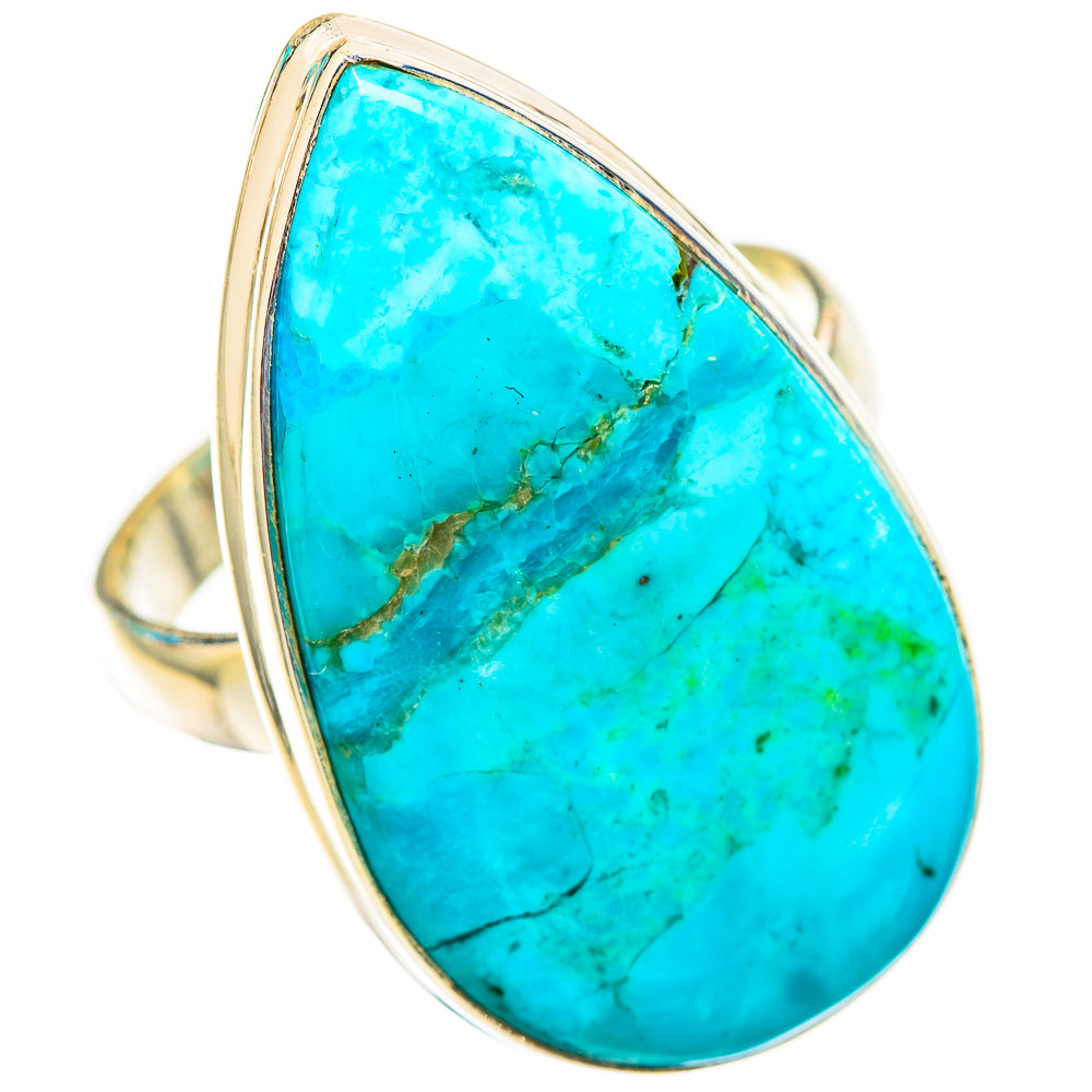 Peruvian Chrysocolla Rings handcrafted by Ana Silver Co - RING116687 - Photo 2