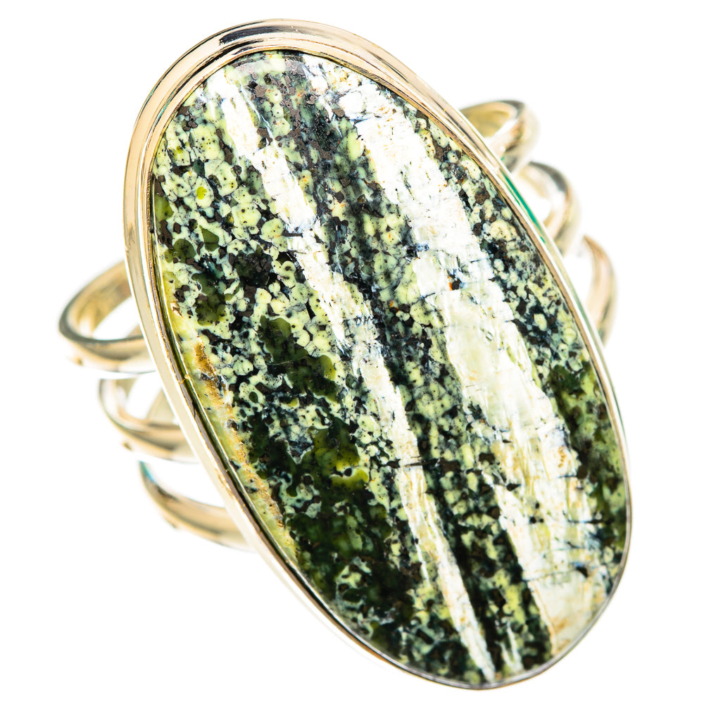 Green Swiss Opal Rings handcrafted by Ana Silver Co - RING116746 - Photo 2