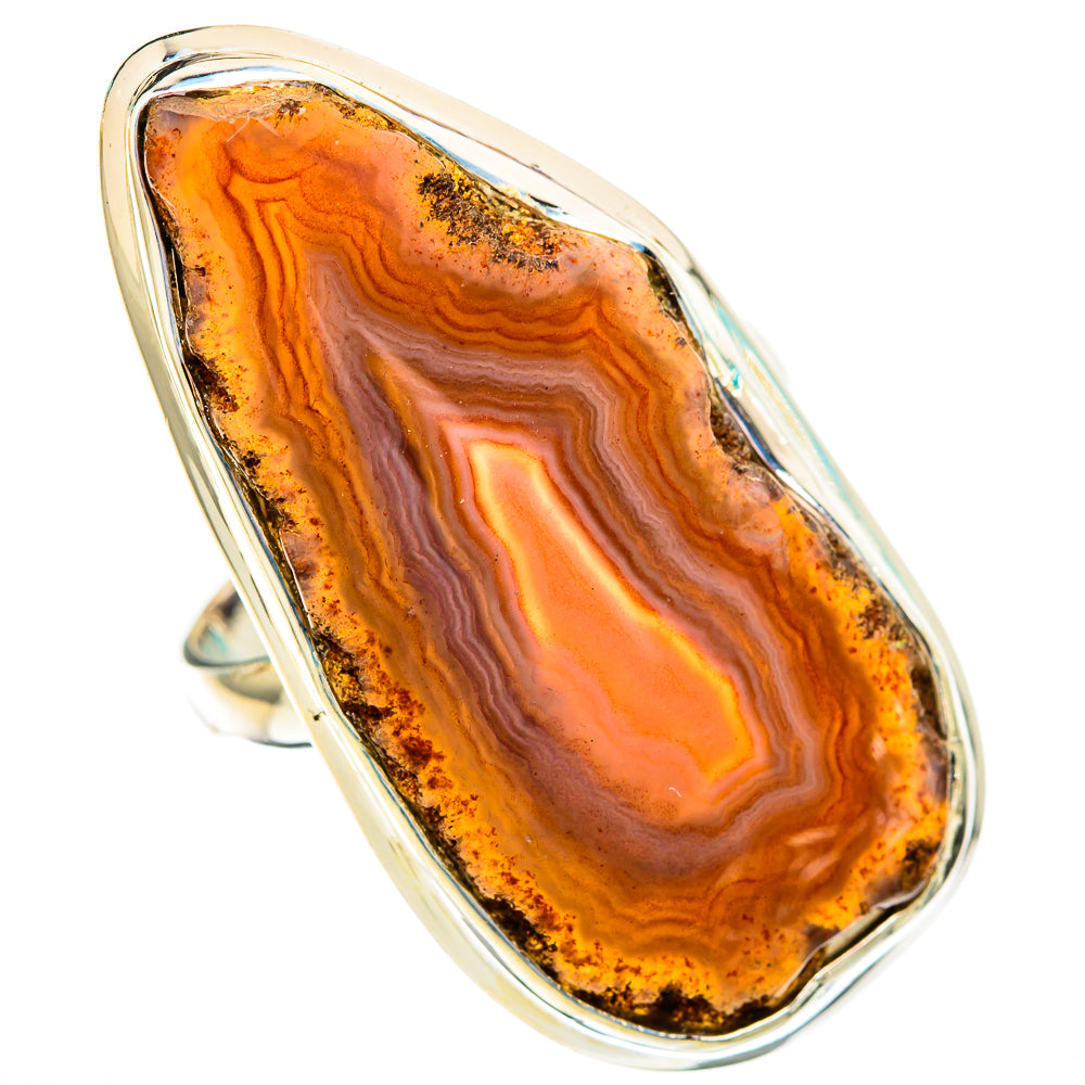 Red Botswana Agate Rings handcrafted by Ana Silver Co - RING116781 - Photo 2