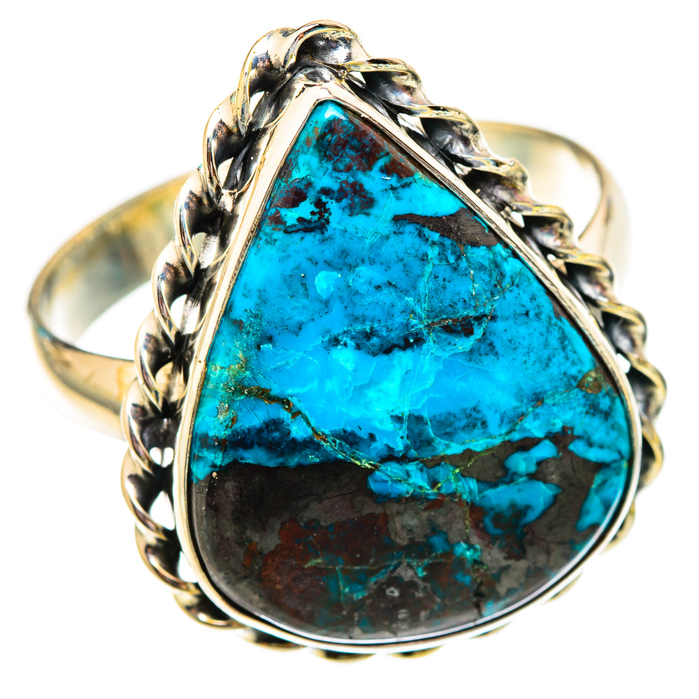 Shattuckite Rings handcrafted by Ana Silver Co - RING116795 - Photo 2