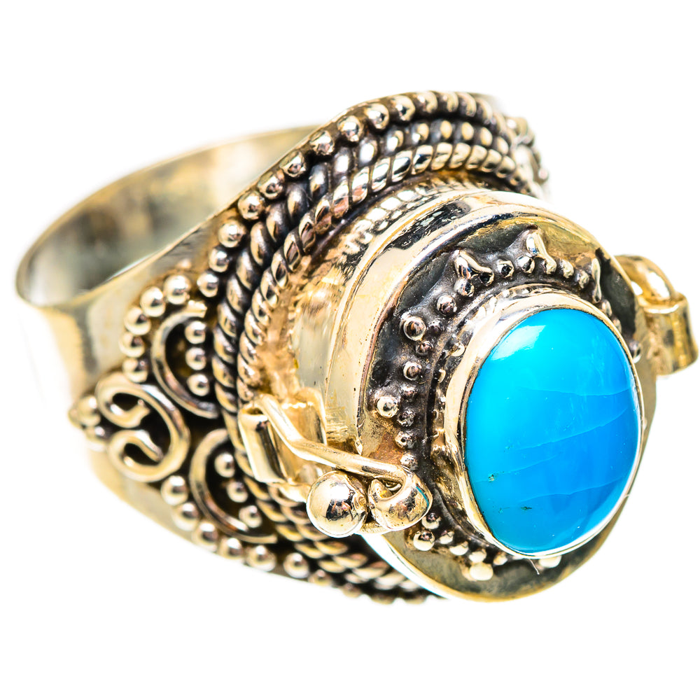 Sleeping Beauty Turquoise Rings handcrafted by Ana Silver Co - RING116808 - Photo 2