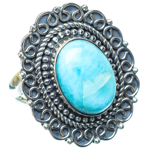 Larimar Rings handcrafted by Ana Silver Co - RING11686