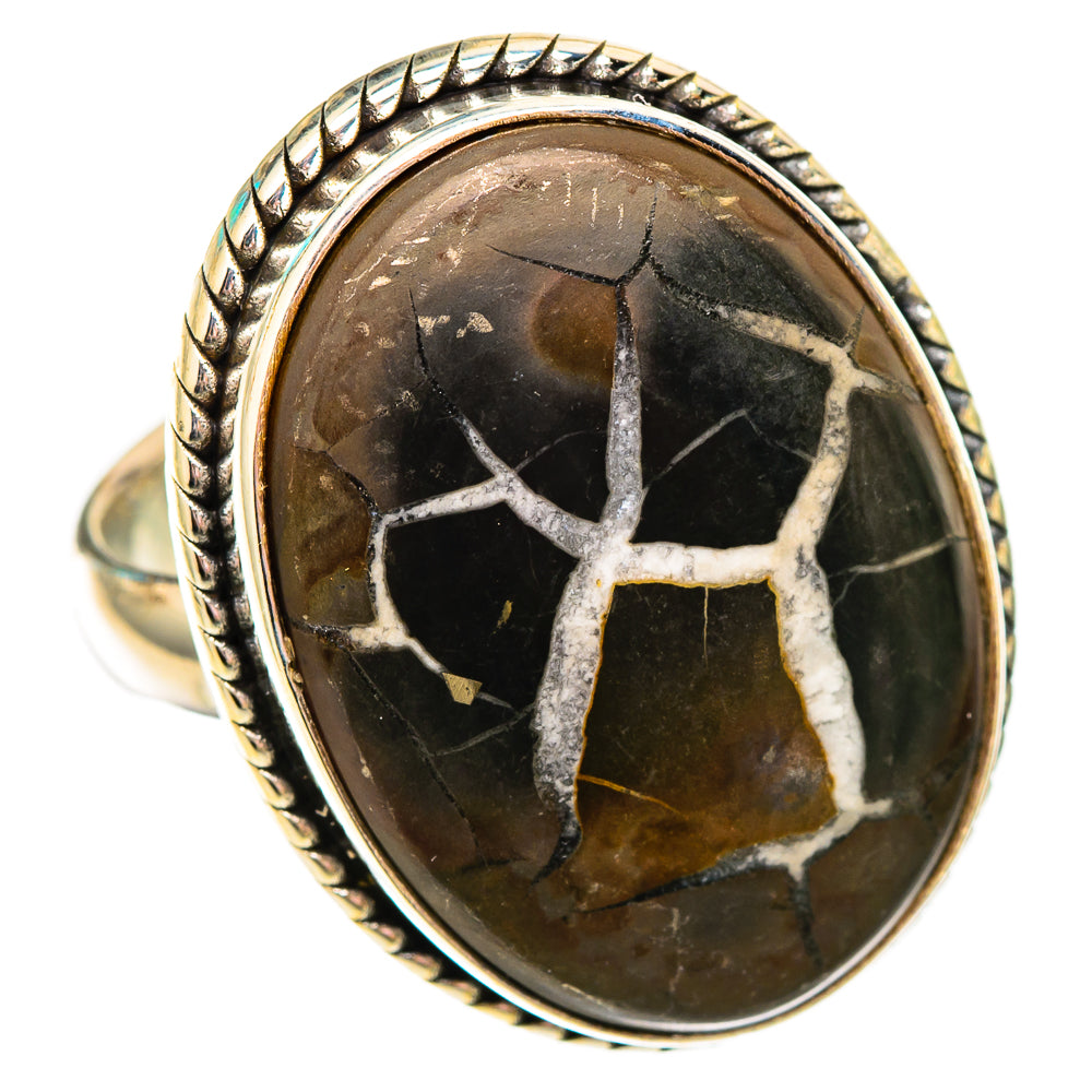 Septarian Geode Rings handcrafted by Ana Silver Co - RING116915 - Photo 2