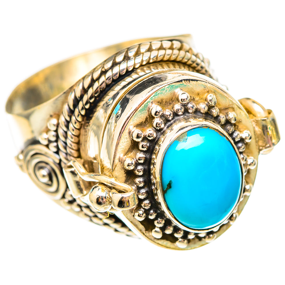 Sleeping Beauty Turquoise Rings handcrafted by Ana Silver Co - RING116944 - Photo 2