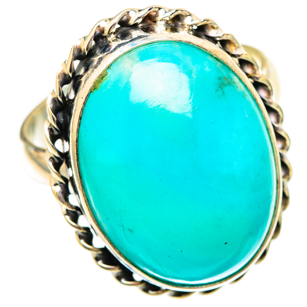 Peruvian Amazonite Rings handcrafted by Ana Silver Co - RING116946 - Photo 2