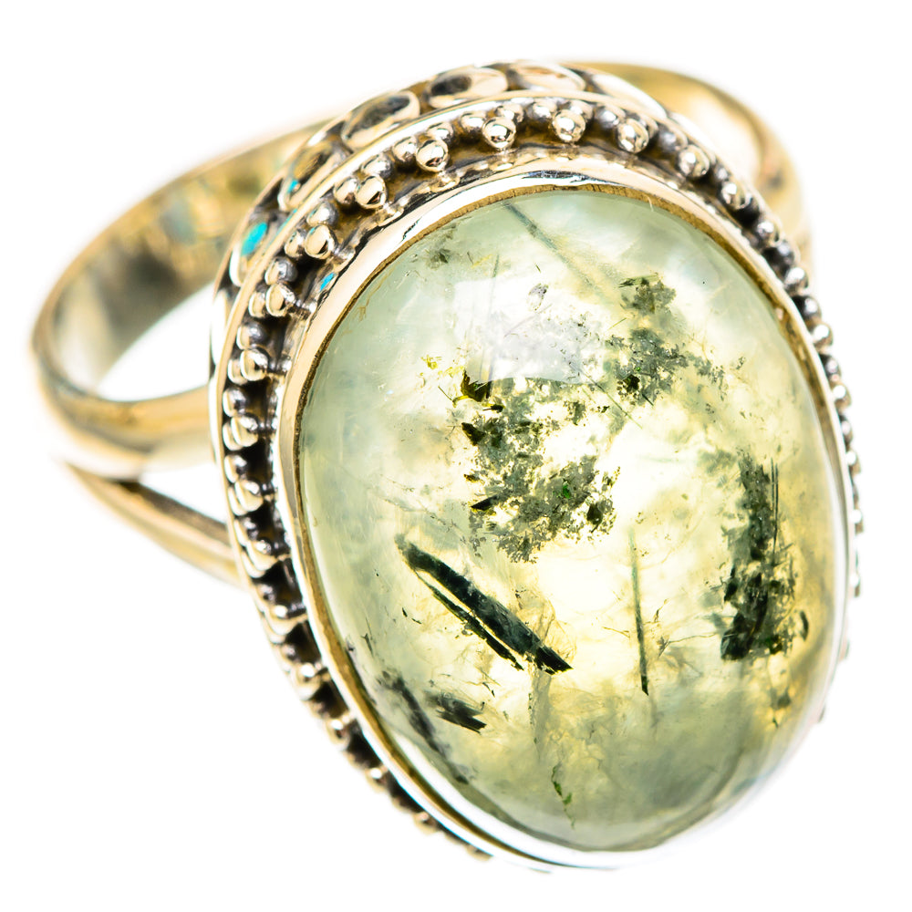 Prehnite Rings handcrafted by Ana Silver Co - RING116949 - Photo 2
