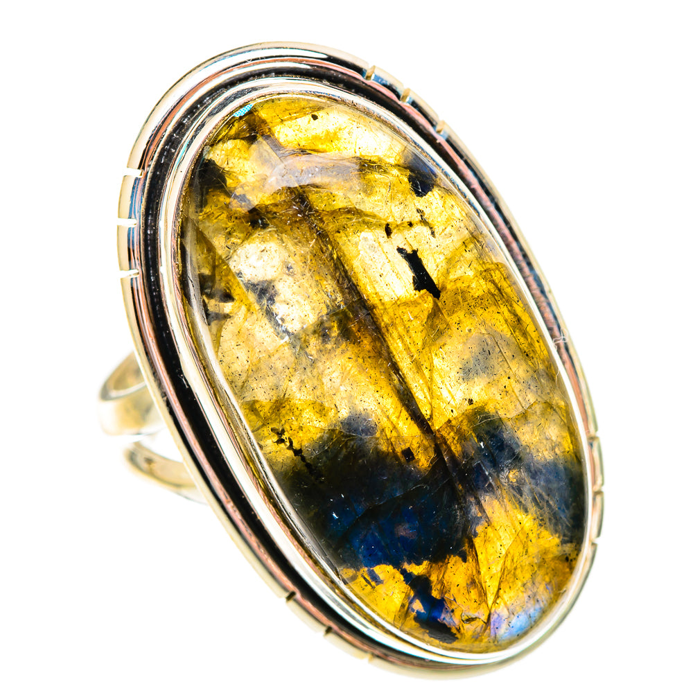 Labradorite Rings handcrafted by Ana Silver Co - RING117047 - Photo 2