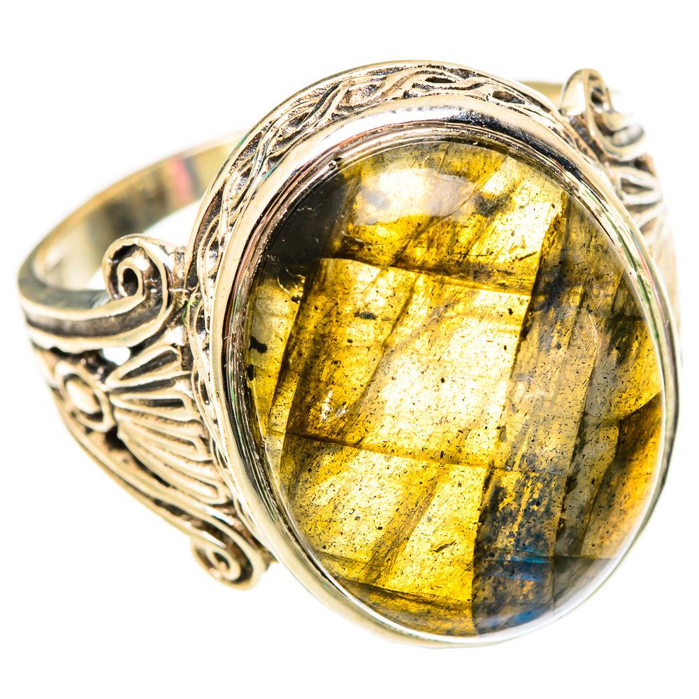 Labradorite Rings handcrafted by Ana Silver Co - RING117048 - Photo 2