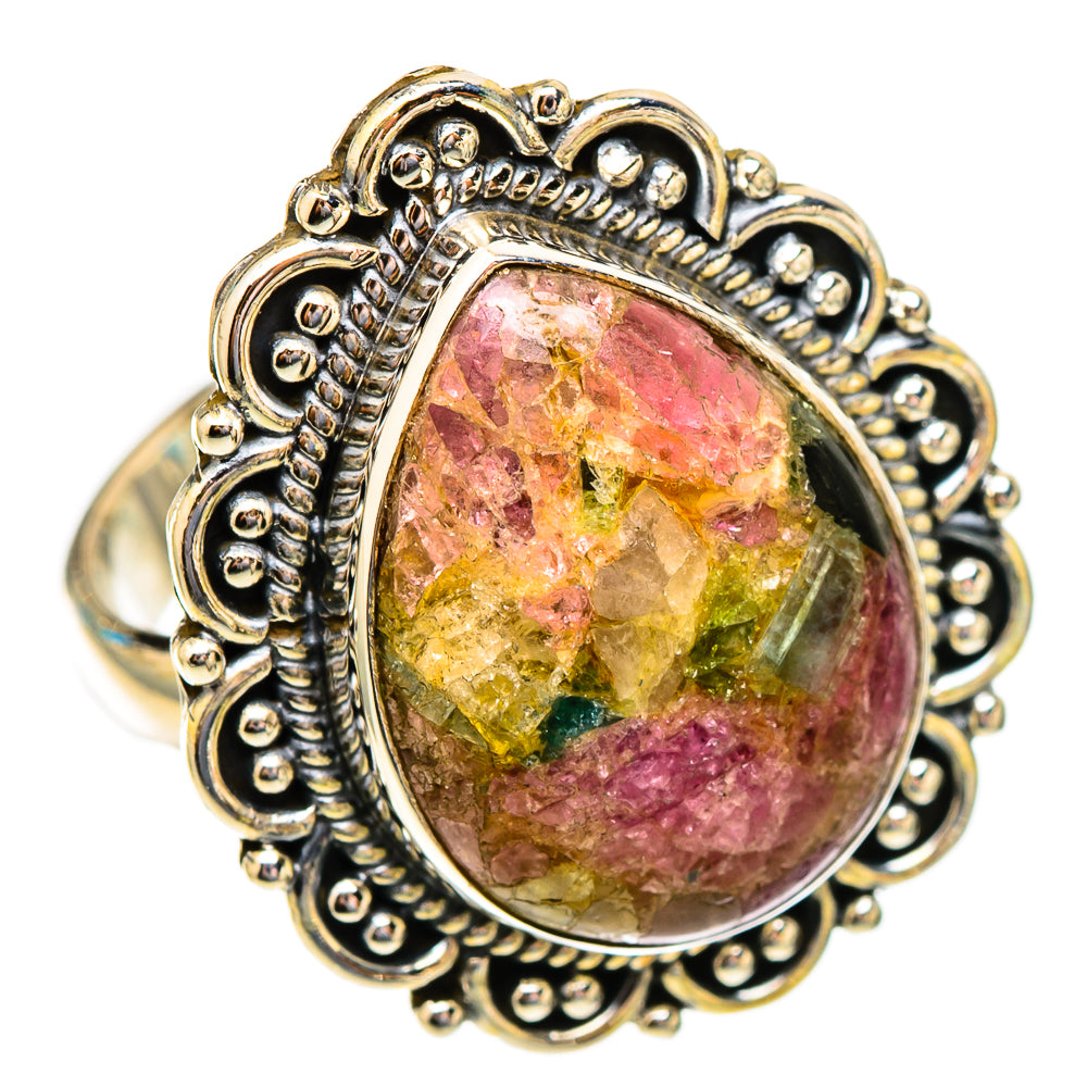 Tourmaline Rings handcrafted by Ana Silver Co - RING117116 - Photo 2