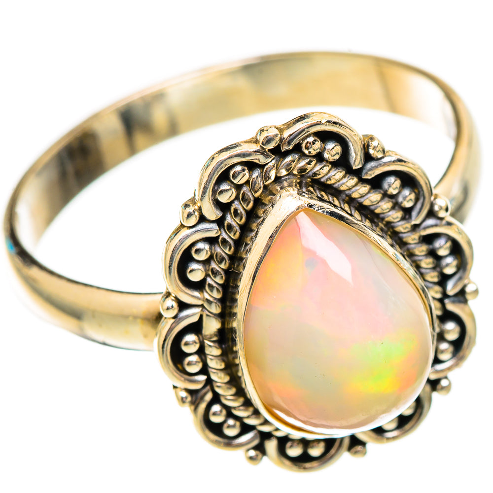 Ethiopian Opal Rings handcrafted by Ana Silver Co - RING117157 - Photo 2