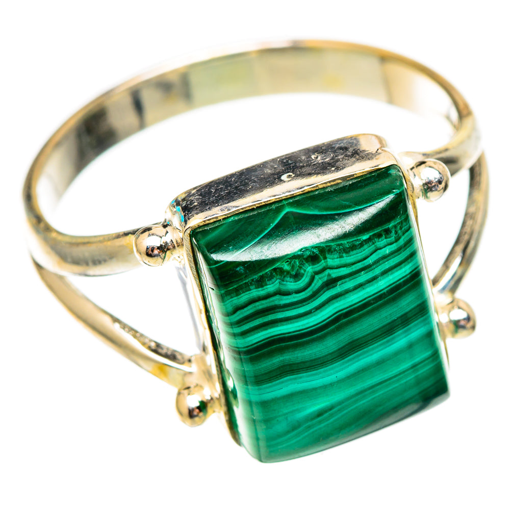 Malachite Rings handcrafted by Ana Silver Co - RING117183 - Photo 2