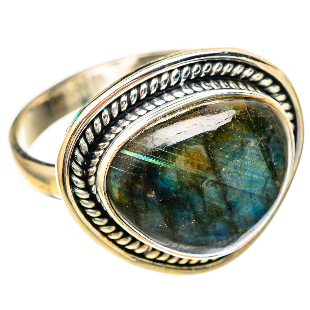 Labradorite Rings handcrafted by Ana Silver Co - RING117198 - Photo 2