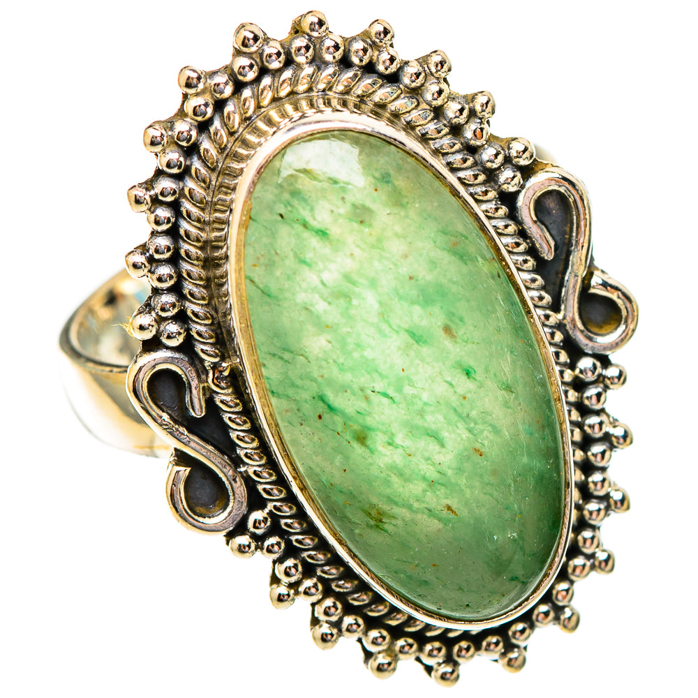 Prehnite Rings handcrafted by Ana Silver Co - RING117209 - Photo 2