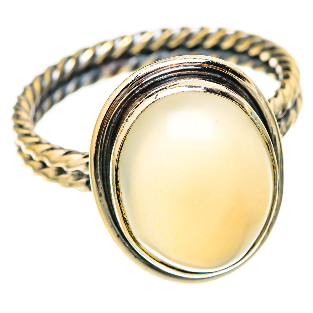 Rainbow Moonstone Rings handcrafted by Ana Silver Co - RING117249 - Photo 2