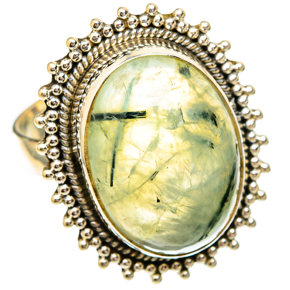 Prehnite Rings handcrafted by Ana Silver Co - RING117263 - Photo 2