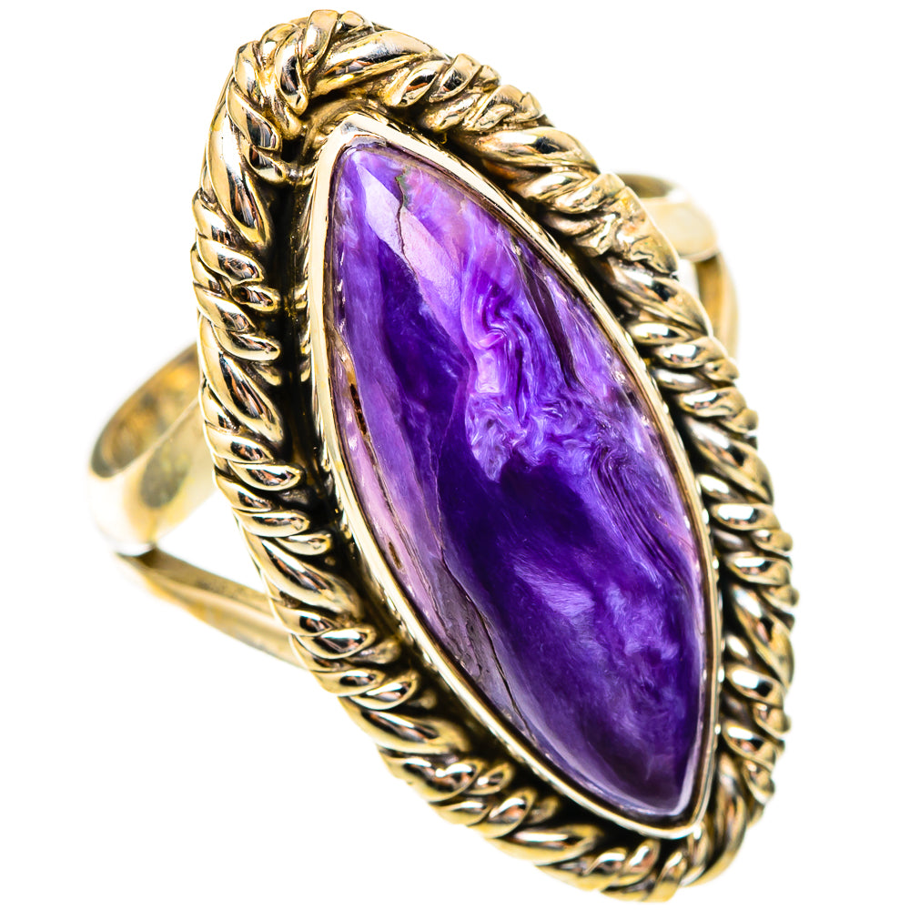 Charoite Rings handcrafted by Ana Silver Co - RING117351 - Photo 2