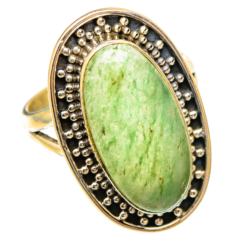 Prehnite Rings handcrafted by Ana Silver Co - RING117361 - Photo 2