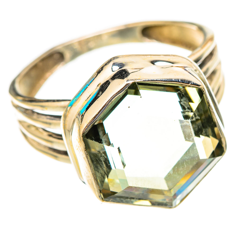 Green Amethyst Rings handcrafted by Ana Silver Co - RING117380 - Photo 2